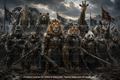 Animals in armor ready to fight
